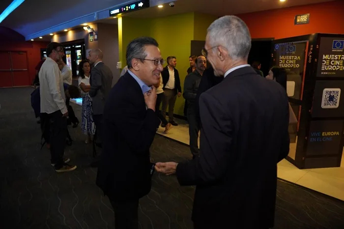 El Embajador Fernando Ponz Cantó durante la inauguración del evento cinematográfico