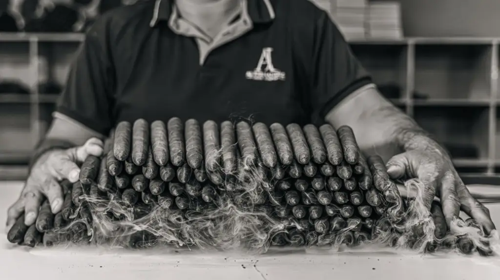 Proceso de elaboración manual de tabaco de alta gama en la ciudad de Estelí.