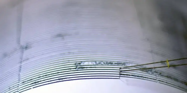 Imagen de un gráfico de datos con líneas horizontales y trazos irregulares en una superficie curva, sugiriendo análisis de tendencias o mediciones.
