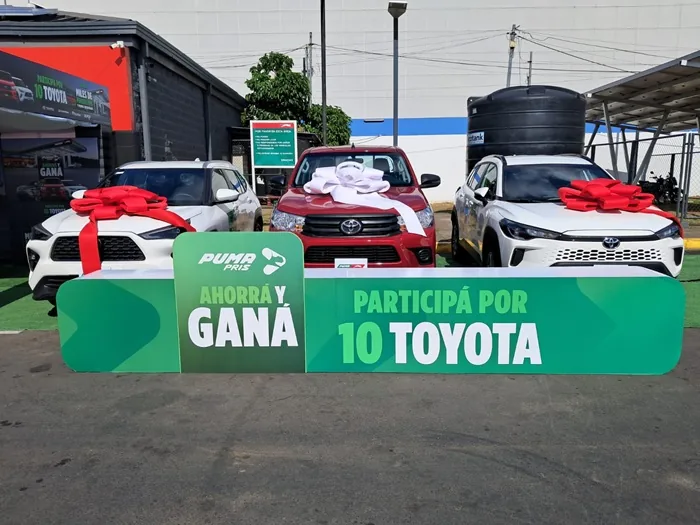 Vehículo Toyota Yaris Cross entregado al ganador en Managua