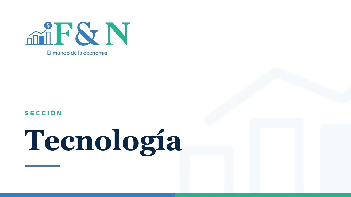 Logo de Finanzas y Negocios con un gráfico de barras y un signo de dólar. Título de sección: Tecnología.